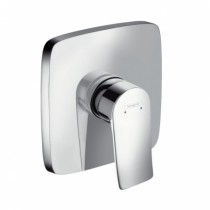 Hansgrohe Brausenmischer Unterputz Metris Fertigset eckig chrom