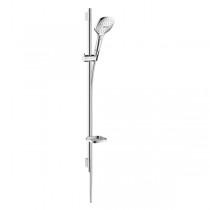 Hansgrohe Brausenset Raindance Select E 120 Unica'S Puro 900mm weiss/chrom