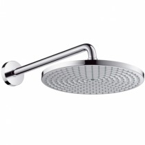 Hansgrohe Kopfbrause Raindance S 300 2jet EcoSmart 300mm mit Brausearm 390mm chrom