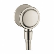 Hansgrohe AXOR Montreux FIxFit Classic Schlauchanschluss DN15 mit Rückflusssverhinderer, nickel gebürstet 16884820