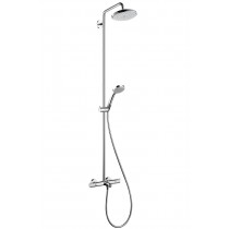 Hansgrohe Showerpipe Croma 220 für Wanne chrom mit Thermostat