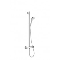 Hansgrohe Showerpipe Croma Select E Multi SemiPipe weiss/chrom