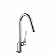 Hansgrohe Spültischmischer AXOR Citterio chrom mit Ausziehbrause
