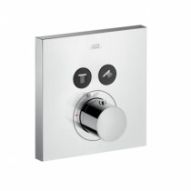 Hansgrohe Thermostat UP Axor ShowerSelect Fertigset 2 Verbraucher quadratisch chr.