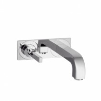 Hansgrohe Waschtischmischer UP AXOR Citterio F-Set langer Auslauf mit Platte chrom