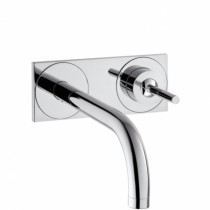 Hansgrohe Waschtischmischer UP AXOR Uno chrom mit Auslauf 220mm und Platte