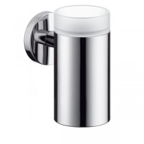 Hansgrohe Zahnglas Logis chrom mit Halter  