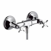 Hansgrohe Zweigriff Brausenarmatur Aufputz Axor Montreux chrom