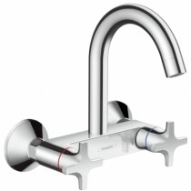 Hansgrohe Zweigriff Spültischarmatur Logis Classic chrom Highspout