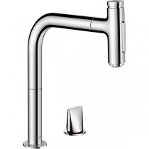 Hansgrohe 2-Loch SPTM 200 Metris Select M71 Ausziehbrause 2jet sBox chrom