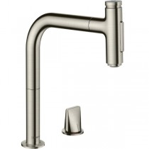 Hansgrohe 2-Loch SPTM 200 Metris Select M71 Ausziehbrause 2jet edelstahl-optik