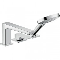 Hansgrohe 3-Loch Wannenmischer Metropol F-Set chrom Wannenrandmontage