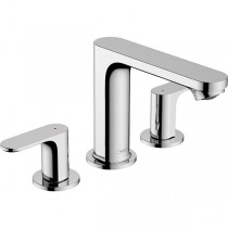 Hansgrohe 3-Loch Waschtischarmatur Rebris S mit Zugstange chrom