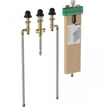 Hansgrohe 4-Loch Wannenarmatur Grundset mit sBox
