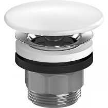 Hansgrohe Ablaufgarnitur für Waschbecken  mit Keramikabdeckung weiß