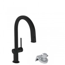 Hansgrohe Aqittura M91 FilterSystem 210, Ausziehauslauf, 1jet, sBox Mattschwarz