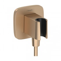 Hansgrohe Brausehalter FixFit Q Porter KS für Handbrause brushed bronze