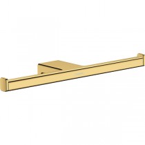 Hansgrohe Doppel-Papierrollenhalter AddStoris polished gold ohne Deckel
