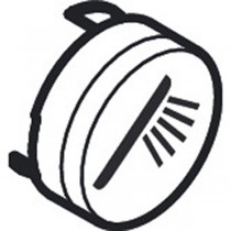 Hansgrohe Druckknopf Symbol Handbrause schwarz  