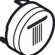 Hansgrohe Druckknopf Symbol Kopfbrause Rain groß weiss