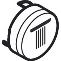 Hansgrohe Druckknopf Symbol Kopfbrause Rain klein mattschwarz