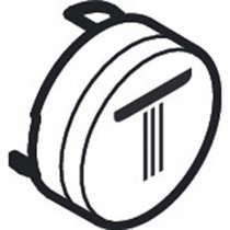 Hansgrohe Druckknopf Symbol Kopfbrause Rain klein weiss