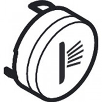 Hansgrohe Druckknopf Symbol Seitenbrause mattweiss