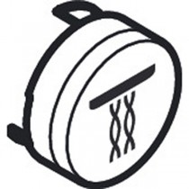Hansgrohe Druckknopf Symbol Whirl weiss  