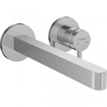 Hansgrohe 2-Loch Waschtischmischer Unterputz Finoris F-Set langer Auslauf chrom