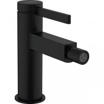 Hansgrohe Bidetmischer Finoris mit Push-Open Ablaufgarnitur mattschwarz