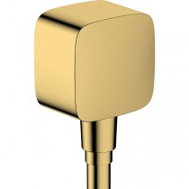 Hansgrohe FixFit Wandanschluss mit Rückflussverhinderer Polished Gold Optic