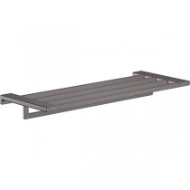 Hansgrohe Handtuchablage mit Handtuchhalter AddStoris brushed black chrome