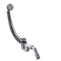 Hansgrohe Komplettset Ablauf- und Überlaufgarnitur für Normalwannen Polished Black Chrome