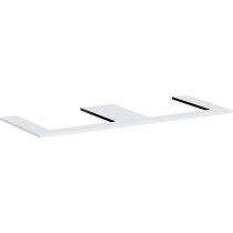 Hansgrohe Konsole Xilesa E 1375x550mm  m. 2 Ausschnitt f.Aufsatzwasch.ge MW