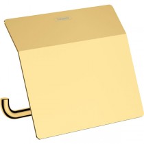 Hansgrohe Papierrollenhalter mit Deckel AddStoris polished gold