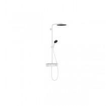 Hansgrohe Pulsify S Showerpipe 260 1jet EcoSmart mit ShowerTablet Select 400 Mattweiß