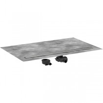 Hansgrohe RainDrain Allround Komplettset Duschrinne 1200 für Standard-/flache Installation Edelstahl gebürstet