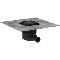 Hansgrohe RainDrain Brilliance Komplettset Punktablauf 100/100 rückseitig befliesbar Mattschwarz