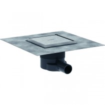 Hansgrohe RainDrain Brilliance Komplettset Punktablauf 150/150 rückseitig befliesbar Edelstahl gebürstet