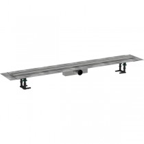 Hansgrohe RainDrain Compact Komplettset Duschrinne 1200 für Standardinstallation Edelstahl gebürstet