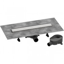 Hansgrohe RainDrain Go Komplettset Duschrinne 500 rückseitig befliesbar für Standard-/flache Installation Edelstahl gebürstet