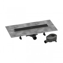 Hansgrohe RainDrain Go Komplettset Duschrinne 500 rückseitig befliesbar für Standard-/flache Installation Mattschwarz