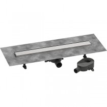 Hansgrohe RainDrain Go Komplettset Duschrinne 700 rückseitig befliesbar für Standard-/flache Installation Edelstahl gebürstet