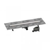 Hansgrohe RainDrain Go Komplettset Duschrinne 800 rückseitig befliesbar für Standard-/flache Installation Edelstahl gebürstet