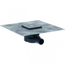 Hansgrohe RainDrain Point Komplettset Punktablauf 100/100 Edelstahl gebürstet