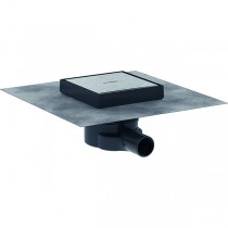 Hansgrohe RainDrain Point Komplettset Punktablauf 150/150 rückseitig befliesbar Edelstahl gebürstet