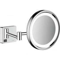 Hansgrohe Rasierspiegel AddStoris chrom mit LED Licht