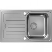 Hansgrohe S44 S440-A342 79 Einbauspüle 342 mit Abtropffläche kurz und automatischer Ablaufgarnitur Edelstahl