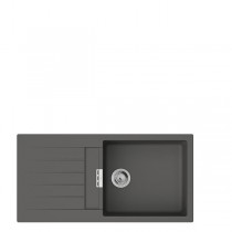 Hansgrohe S52 S520-F480 Einbauspüle mit automatischer Ablaufgarnitur Steingrau