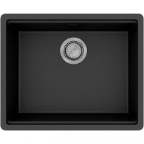 Hansgrohe S53 S530-F500 Einbauspüle 500 mit manueller Ablaufgarnitur Graphitschwarz